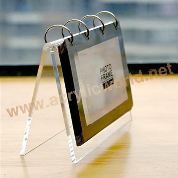 clear acrylic desktop calendar stand for promotion